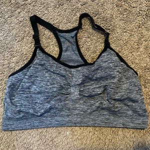3 different grey sports bras